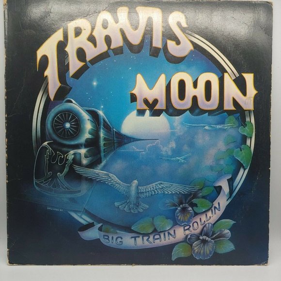 Big train Rollin' Travis Moon Band Vintage Vinyl LP JLP-5001 1983 Southern Rock